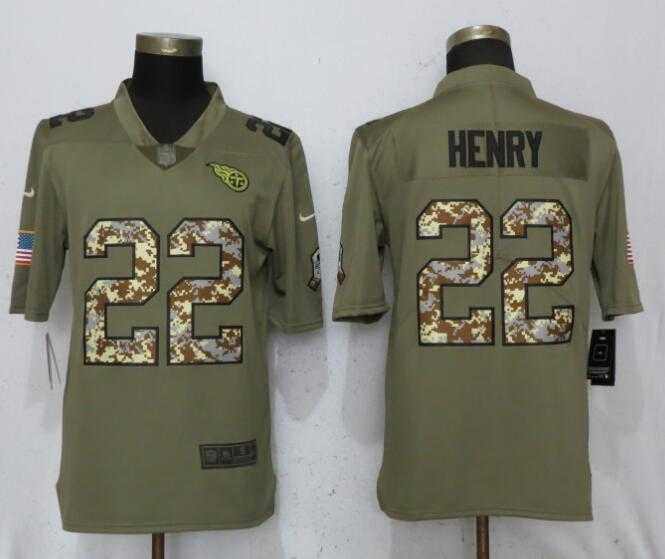 Nike Titans 22 Derrick Henry Olive Camo Salute To Service Limited Jersey,We sell and wholesale Nike Titans 22 Derrick Henry Olive Camo Salute To Service Limited Jersey on line form chian!